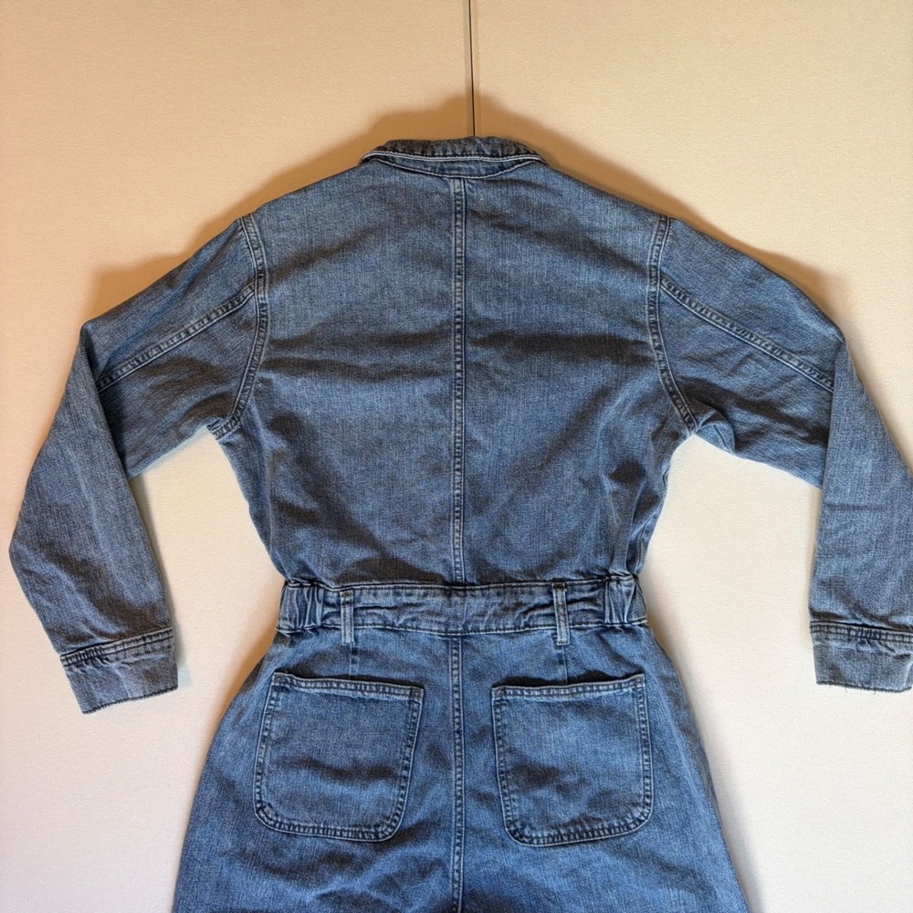 Universal Thread Womens Blue Denim Long Sleeve Coveralls Jumpsuit Size 8R - Picture 6 of 6